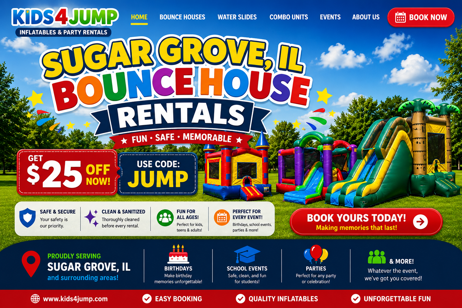 Bounce house in Sugar Grove IL