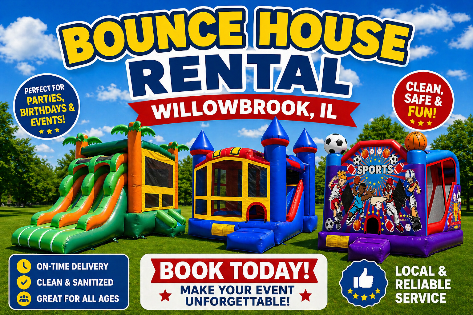 Bounce house rentals in Willowbrook il