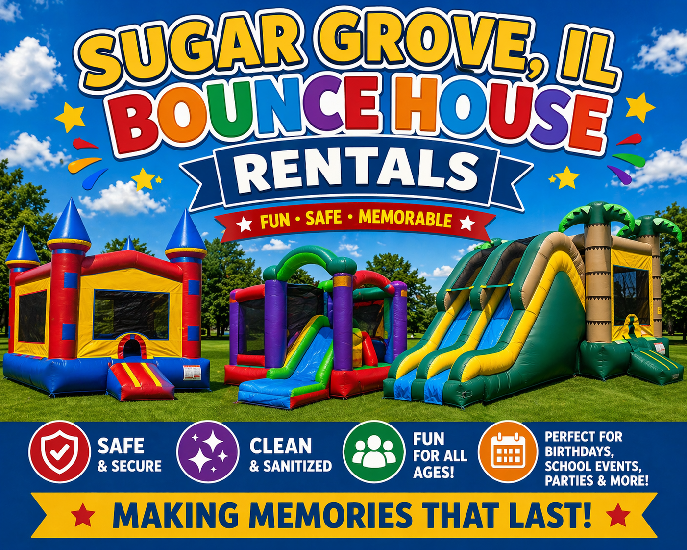 Bounce house in Sugar Grove IL
