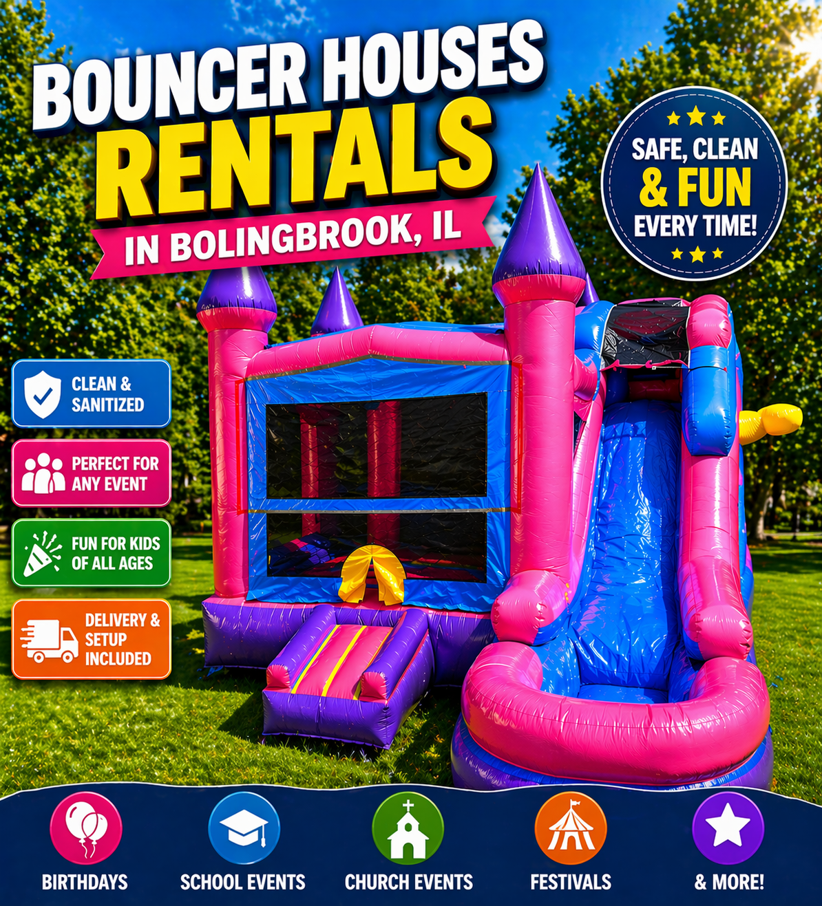 Bounce house rentals in Bolingbrook IL