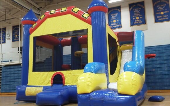 Castle-Combo- with dry slide and basketball hoop  Unit 51