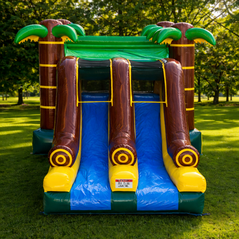Tropical Double Slide Bounce House Rental – Unit E