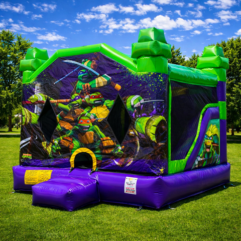 Ninja Turtles Bounce House with Slide Rental – Unit 27