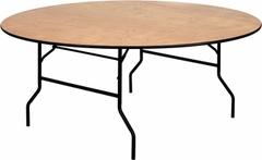 5 Foot Brown Round Table