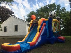 Sport-With Water Slide with basketball hoop and pool Unit  44