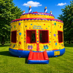 Birthday Cake Bounce House Rental – Unit 1