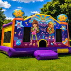 Girls Pink Bounce House Rental – Unit 5