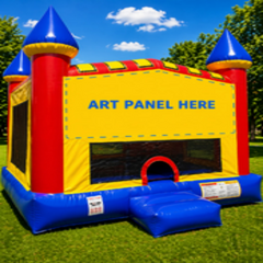 Yellow Castle Bounce House Rental – Unit 12