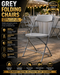  Grey Folding Chairs