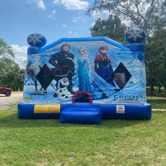 Ice Princess Bounce House with Slide Rental – Unit 24