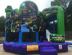 Ninja-Turtles-With  Slide and Basketball Hoop  and Obstacles course unit  28