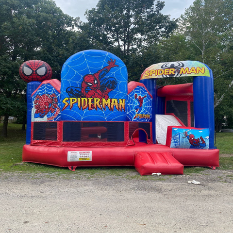 Spider-Man Bounce House with Slide Rental – Unit 28