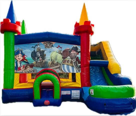 XL Ahoy Matey Pirate Bounce House W/Slide (Wet or Dry)