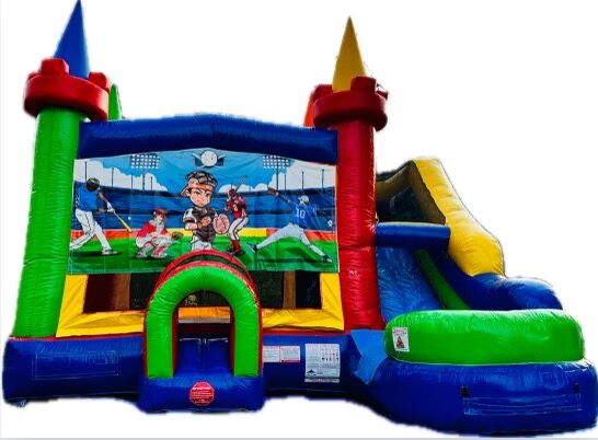 XL Baseball Bounce House W/ Slide (Wet or Dry)