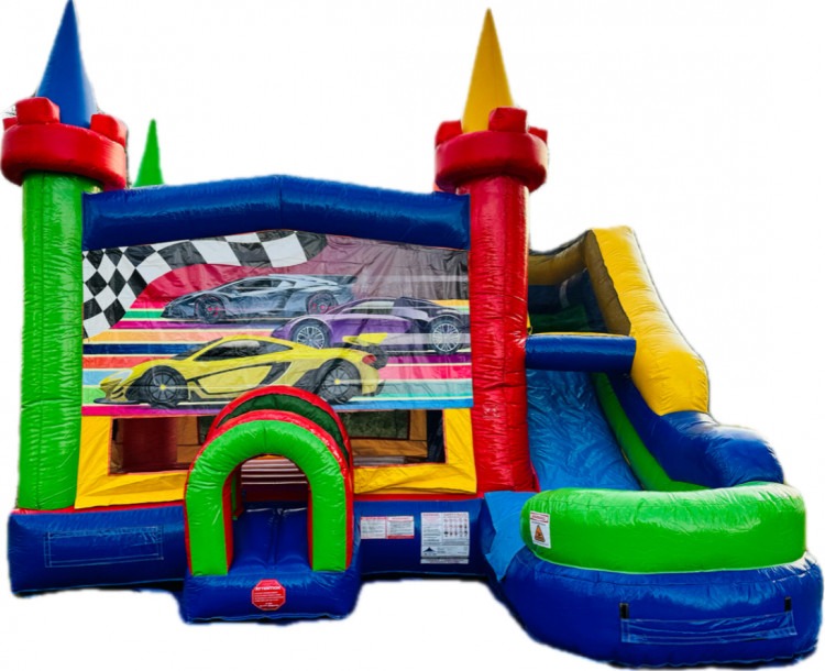 XL Race Car Bounce House W/ Slide (Wet or Dry)