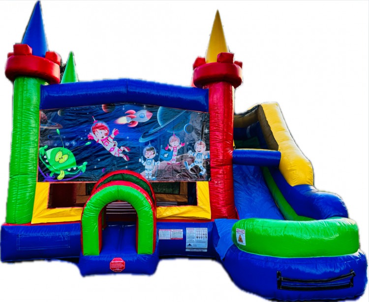 XL Space Explorer Bounce House W/ Slide (Wet or Dry)