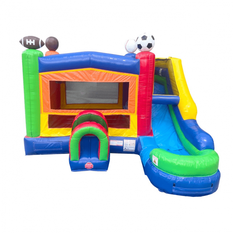 Sporty Mitchell XL Bounce House W / Slide (wet or dr