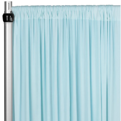 10 Ft X 5Ft Baby Blue Spandex Drapes