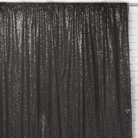 Black Sequin 10FT H x 52