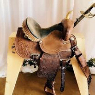 Decorative Saddle with Stand