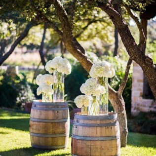 Rustic Wooden Barrels