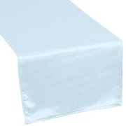SATIN TABLE RUNNER-BABY BLUE