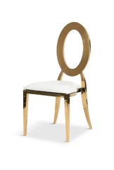 Oval Back Gold Chair