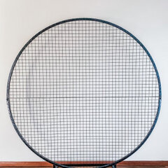 6' Black Mesh Round Backdrop