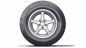 Passenger car or Lt truck tire on wheel/rim.