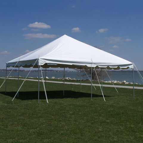 20X20 Weekender Pole Tent (Seats 40-50 People)