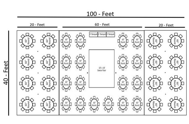 40X100 Frame Tent