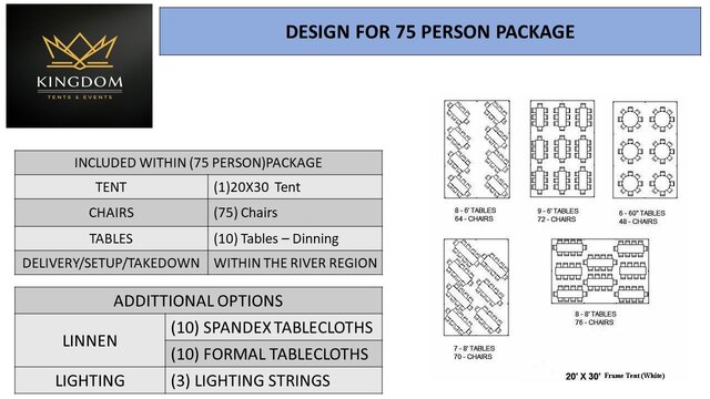 75 Person Event Package 1