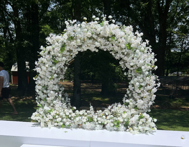 White Floral Arch 