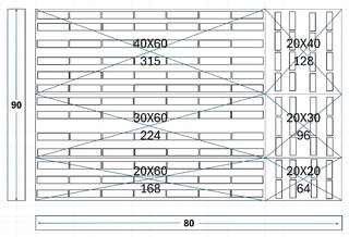 90X80 Frame Tent
(1)40X60, (1)30X60, (1)20X60, (1)20X40, (1)20X30, (1)20X20 
(3)60foot Rain Gutters (3)20foot Rain Gutters (2)40foot Rain Gutters 
(12) Water Barrels
