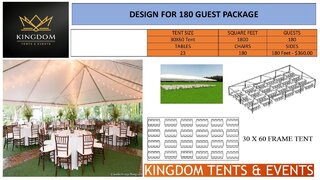180 Person Event Package (30' Wide Tent)