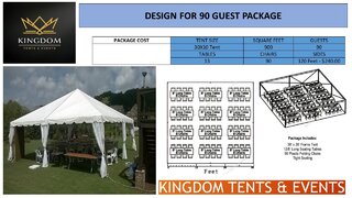 90 Person Event Package (30' Wide Tent)