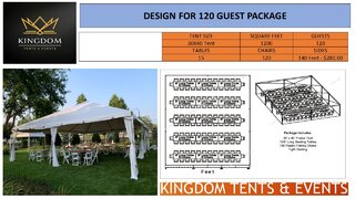 120 Person Event Package (30' Wide Tent)
