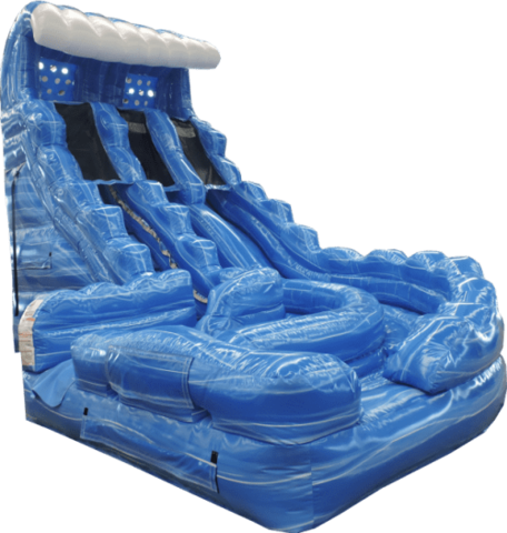 18' WET/DRY DBL Lane Tsunami Slide