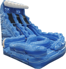 18' WET/DRY DBL Lane Tsunami Slide