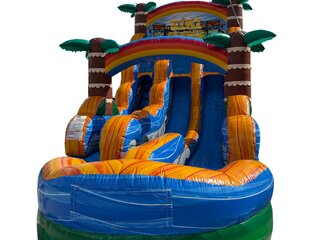 18' WET/DRY DOUBLE LANE Tiki Plunge