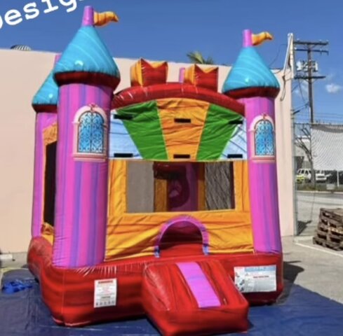 Pink bounce house 2