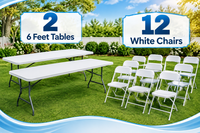 Tables and chairs package