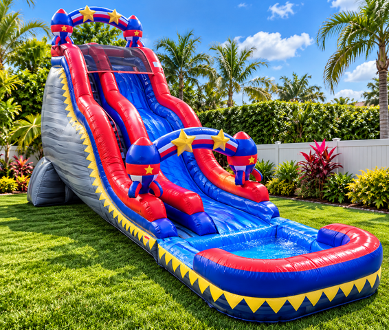 24' Rocket Water Slide