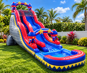 24' Rocket Water Slide