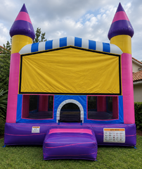 Pink and Yellow Bounce House