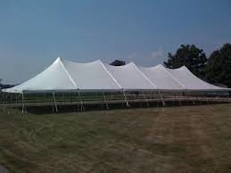 40x160 White Pole Tent