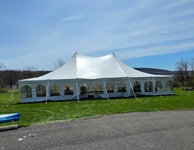 40x60 White Pole Tent