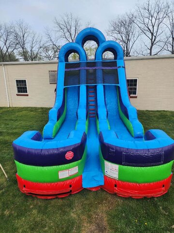 15' Double Lane Water Slide