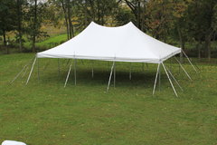 20x30 White Pole Tent
