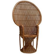5' Brown Wicker Chair